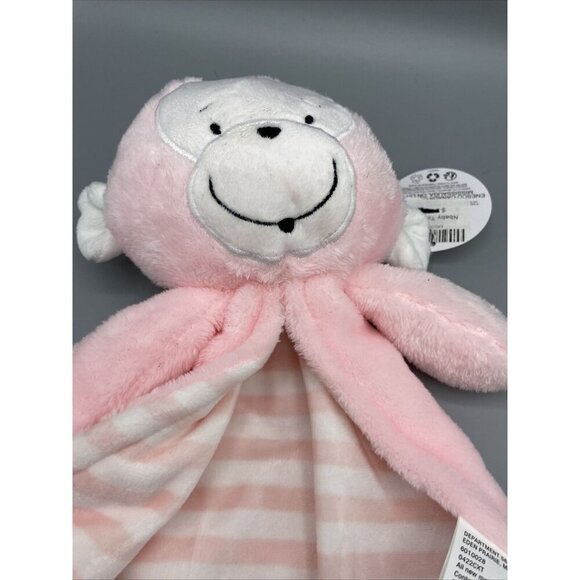 Izzy & Oliver Lovey Pink Monkey Be Silly Security Blanket Baby Cuddle Toy - Picture 2 of 5